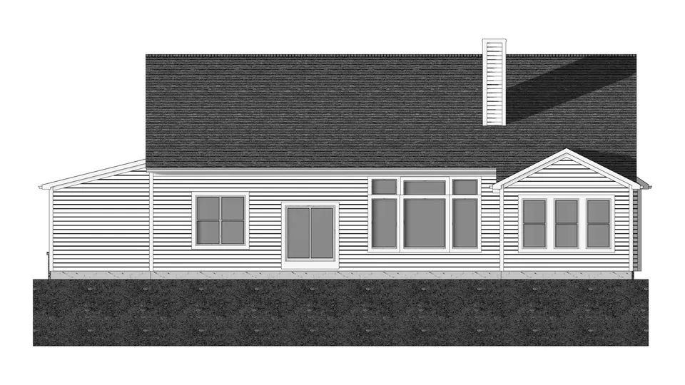 The Ashland house plan, exterior view 3